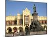 Statue of Adam Mickiewicz in Front of the Cloth Hall on the Main Square, Krakow, Malopolska, Poland-Ken Gillham-Mounted Photographic Print