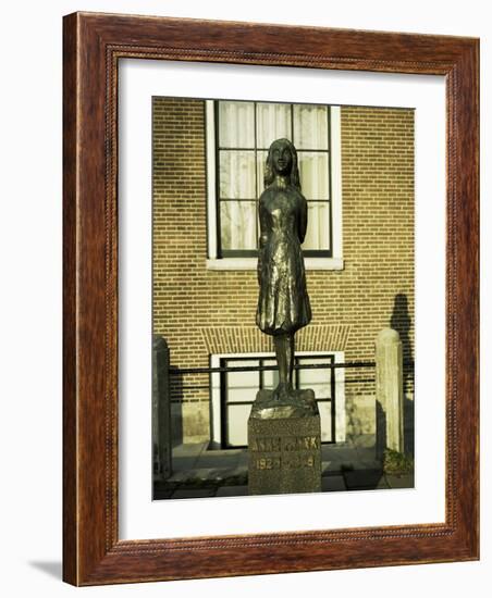 Statue of Anne Frank, Amsterdam-Christopher Rennie-Framed Photographic Print