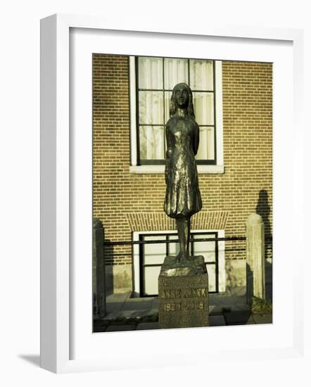 Statue of Anne Frank, Amsterdam-Christopher Rennie-Framed Photographic Print