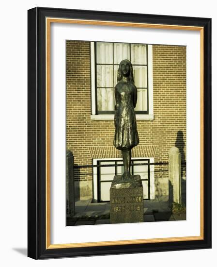 Statue of Anne Frank, Amsterdam-Christopher Rennie-Framed Photographic Print