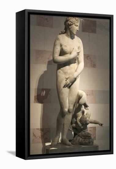 Statue of Aphrodite, Goddess of Beauty and Love-null-Framed Premier Image Canvas