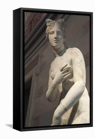 Statue of Aphrodite, Goddess of Beauty and Love-null-Framed Premier Image Canvas