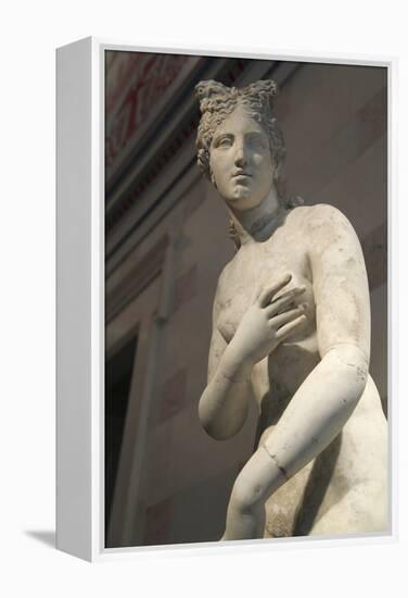 Statue of Aphrodite, Goddess of Beauty and Love-null-Framed Premier Image Canvas
