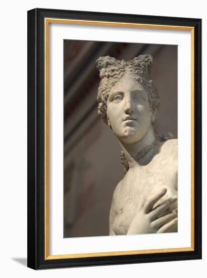 Statue of Aphrodite, Goddess of Beauty and Love-null-Framed Premium Photographic Print