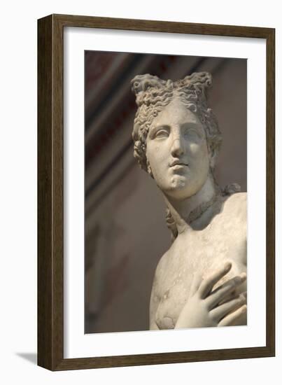 Statue of Aphrodite, Goddess of Beauty and Love-null-Framed Photographic Print