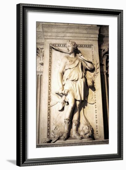 Statue of Artemis, Greek Goddess of Hunting-null-Framed Photographic Print