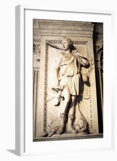 Statue of Artemis, Greek Goddess of Hunting-null-Framed Photographic Print