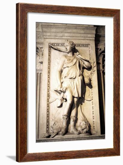 Statue of Artemis, Greek Goddess of Hunting-null-Framed Photographic Print