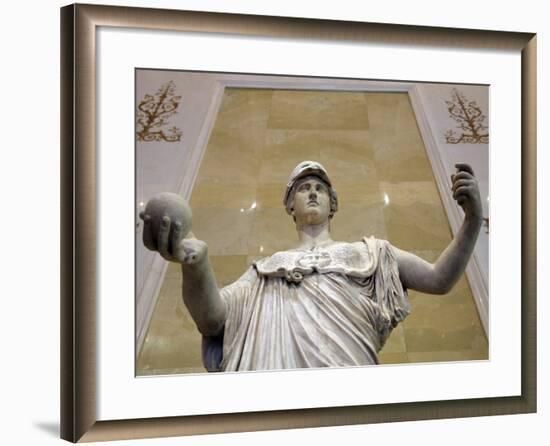 Statue of Athena, Goddess of Wisdom and Just War, and Patroness of Crafts, 2nd Century-null-Framed Photographic Print