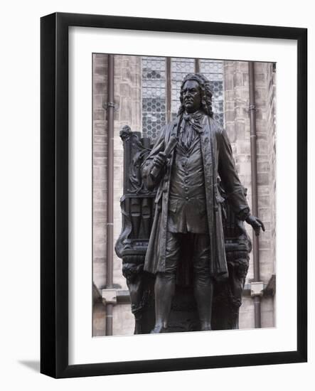 Statue of Bach, Leipzig, Saxony, Germany, Europe-Michael Snell-Framed Photographic Print