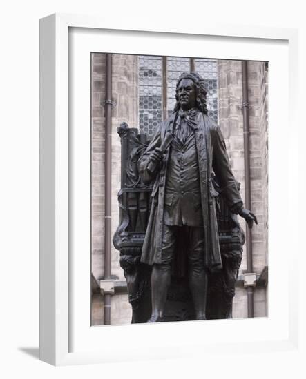 Statue of Bach, Leipzig, Saxony, Germany, Europe-Michael Snell-Framed Photographic Print