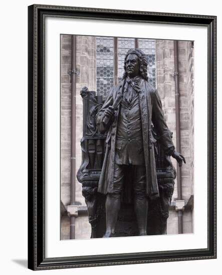 Statue of Bach, Leipzig, Saxony, Germany, Europe-Michael Snell-Framed Photographic Print