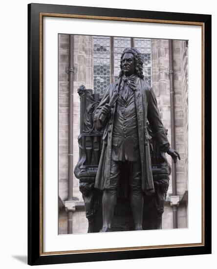 Statue of Bach, Leipzig, Saxony, Germany, Europe-Michael Snell-Framed Photographic Print