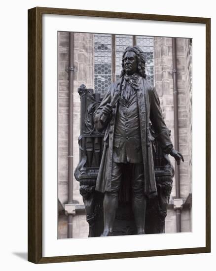 Statue of Bach, Leipzig, Saxony, Germany, Europe-Michael Snell-Framed Photographic Print