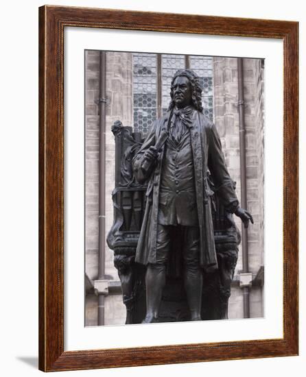 Statue of Bach, Leipzig, Saxony, Germany, Europe-Michael Snell-Framed Photographic Print