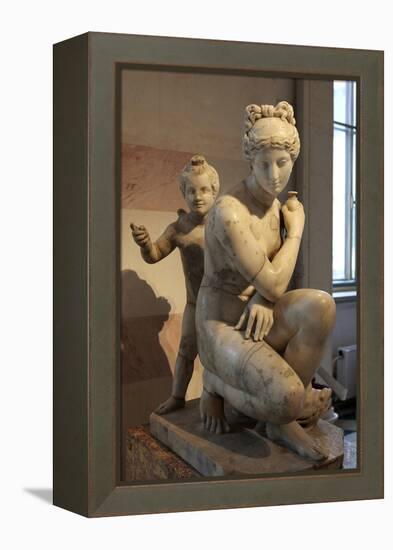 Statue of Bathing Aphrodite and Eros-null-Framed Premier Image Canvas