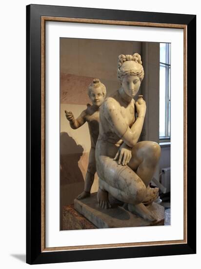 Statue of Bathing Aphrodite and Eros-null-Framed Photographic Print