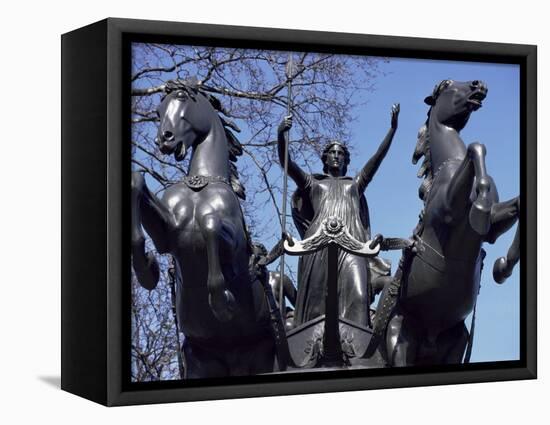 Statue of Boadicea, Westminster, London, England, United Kingdom-Walter Rawlings-Framed Premier Image Canvas