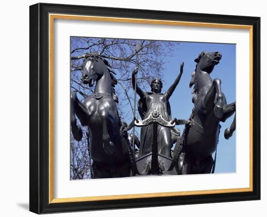 Statue of Boadicea, Westminster, London, England, United Kingdom-Walter Rawlings-Framed Photographic Print