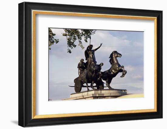 Statue of Boadicea, Westminster, London, England, United Kingdom-Walter Rawlings-Framed Photographic Print