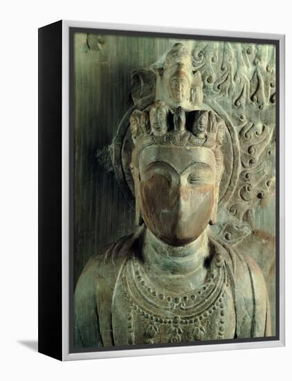 Statue of Bodhisattva Standing: Avalokitesvara Samantamukha-Felice Giani-Framed Premier Image Canvas