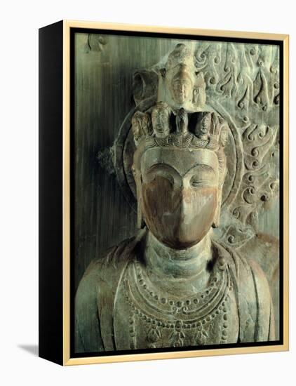 Statue of Bodhisattva Standing: Avalokitesvara Samantamukha-Felice Giani-Framed Premier Image Canvas