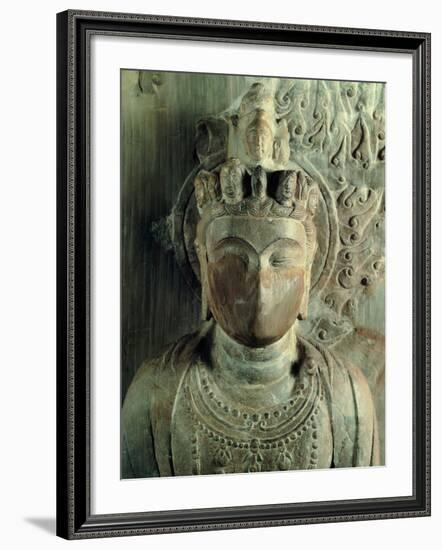 Statue of Bodhisattva Standing: Avalokitesvara Samantamukha-Felice Giani-Framed Photographic Print