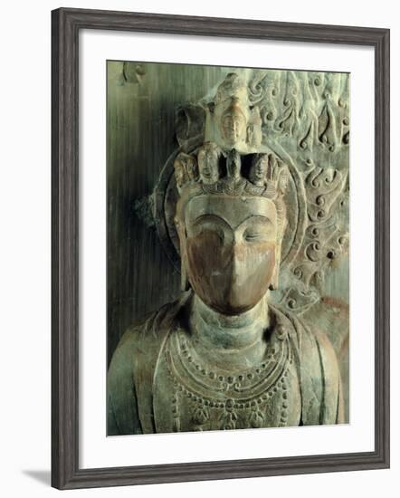Statue of Bodhisattva Standing: Avalokitesvara Samantamukha-Felice Giani-Framed Photographic Print