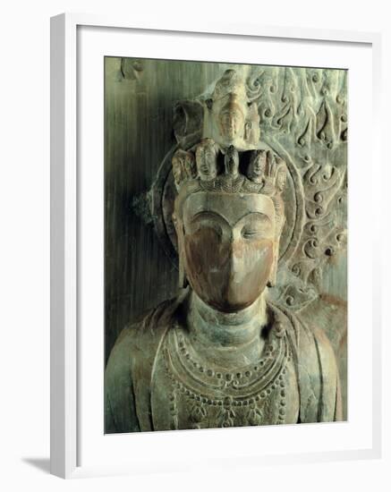 Statue of Bodhisattva Standing: Avalokitesvara Samantamukha-Felice Giani-Framed Photographic Print