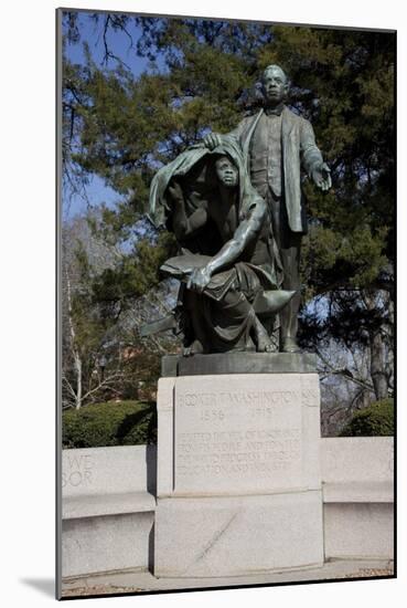 Statue Of Booker T. Washington "Lifting The Veil Of Ignorance"-Carol Highsmith-Mounted Art Print