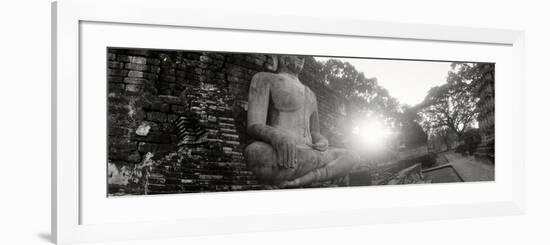 Statue of Buddha at Sunset, Sukhothai Historical Park, Sukhothai, Thailand-null-Framed Photographic Print