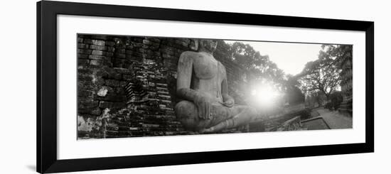 Statue of Buddha at Sunset, Sukhothai Historical Park, Sukhothai, Thailand-null-Framed Photographic Print