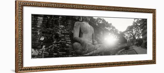 Statue of Buddha at Sunset, Sukhothai Historical Park, Sukhothai, Thailand-null-Framed Photographic Print