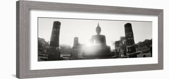 Statue of Buddha at Sunset, Sukhothai Historical Park, Sukhothai, Thailand-null-Framed Photographic Print