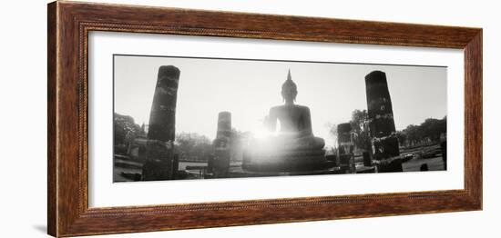 Statue of Buddha at Sunset, Sukhothai Historical Park, Sukhothai, Thailand-null-Framed Photographic Print