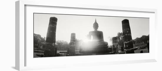 Statue of Buddha at Sunset, Sukhothai Historical Park, Sukhothai, Thailand-null-Framed Photographic Print