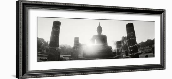 Statue of Buddha at Sunset, Sukhothai Historical Park, Sukhothai, Thailand-null-Framed Photographic Print