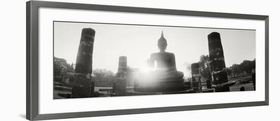 Statue of Buddha at Sunset, Sukhothai Historical Park, Sukhothai, Thailand-null-Framed Photographic Print