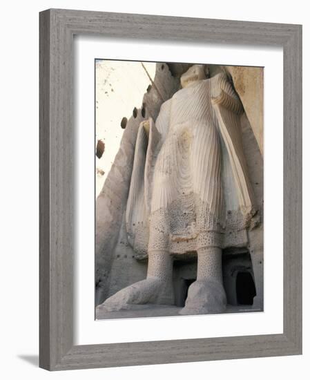 Statue of Buddha, Since Destroyed by the Taliban, Bamiyan-Ian Griffiths-Framed Photographic Print