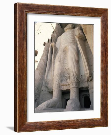 Statue of Buddha, Since Destroyed by the Taliban, Bamiyan-Ian Griffiths-Framed Photographic Print