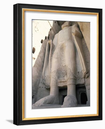 Statue of Buddha, Since Destroyed by the Taliban, Bamiyan-Ian Griffiths-Framed Photographic Print