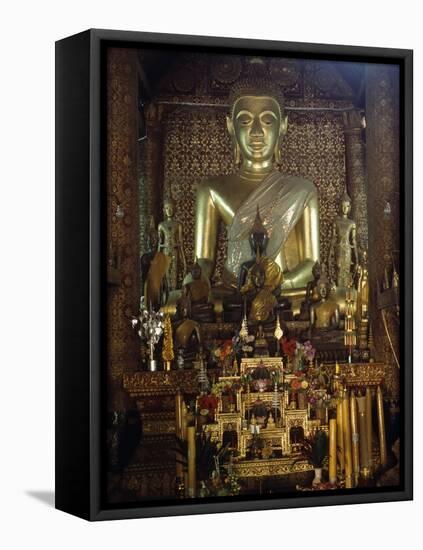 Statue of Buddha-null-Framed Premier Image Canvas