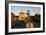 Statue of Captain Vancouver at Dusk on the Purfleet Quay, Kings Lynn, Norfolk-Peter Thompson-Framed Photographic Print