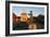 Statue of Captain Vancouver at Dusk on the Purfleet Quay, Kings Lynn, Norfolk-Peter Thompson-Framed Photographic Print