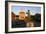 Statue of Captain Vancouver at Dusk on the Purfleet Quay, Kings Lynn, Norfolk-Peter Thompson-Framed Photographic Print