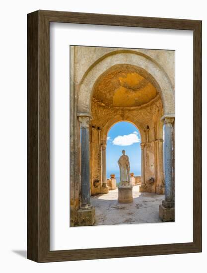 Statue of Ceres at the Villa Cimbrone, Ravello, Amalfi Coast (Costiera Amalfitana), Campania-Neil Farrin-Framed Photographic Print