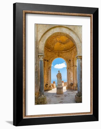 Statue of Ceres at the Villa Cimbrone, Ravello, Amalfi Coast (Costiera Amalfitana), Campania-Neil Farrin-Framed Photographic Print