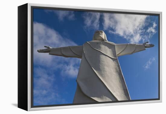 Statue of Christ of the Ozarks, Eureka Springs, Arkansas, USA-Walter Bibikow-Framed Premier Image Canvas