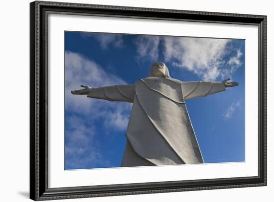 Statue of Christ of the Ozarks, Eureka Springs, Arkansas, USA-Walter Bibikow-Framed Photographic Print