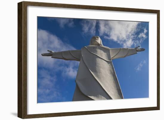 Statue of Christ of the Ozarks, Eureka Springs, Arkansas, USA-Walter Bibikow-Framed Photographic Print